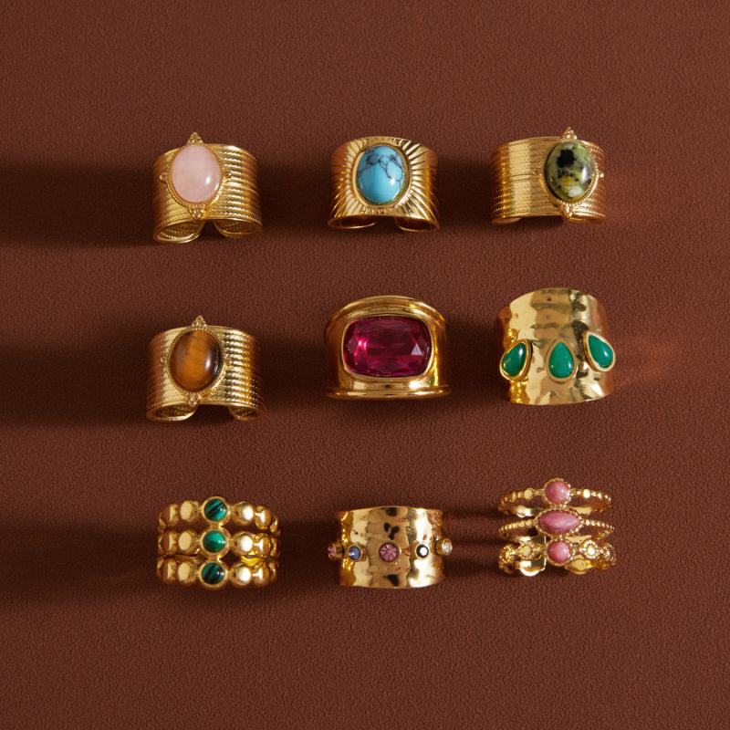 women's gemstone engagement rings