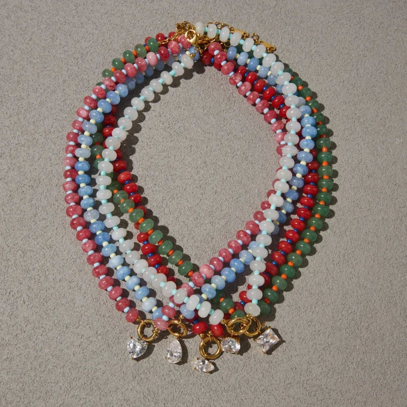 women's gemstone necklace