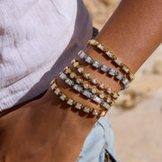 womens silver tennis bracelet