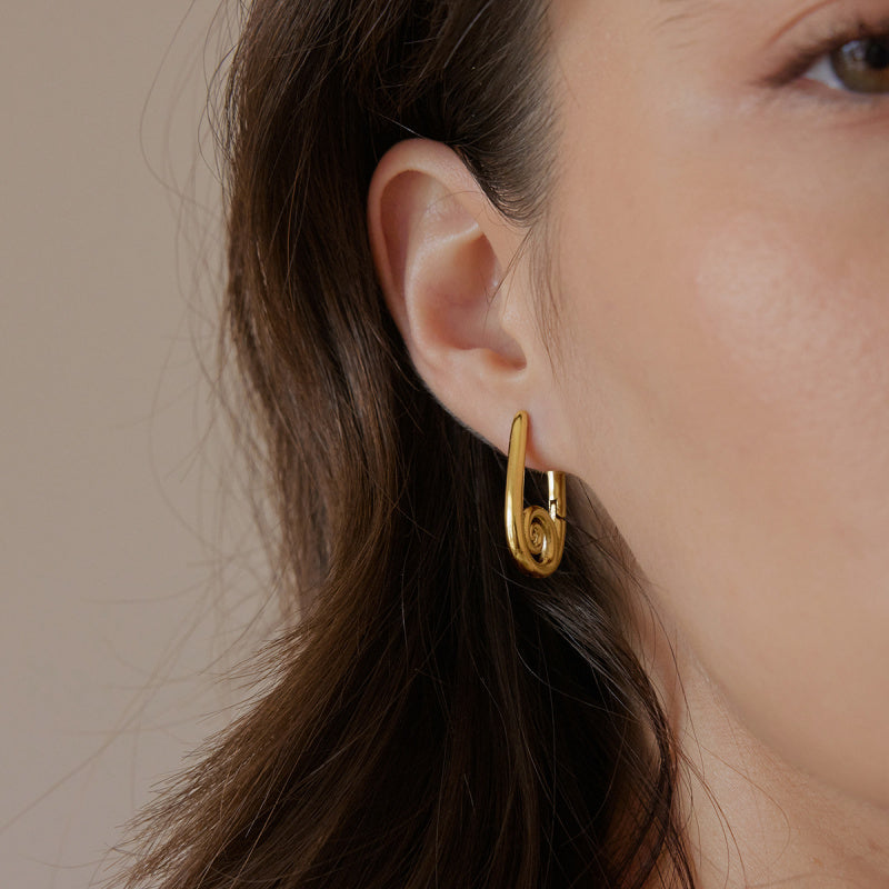 young woman earring