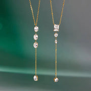 zircon stone necklace