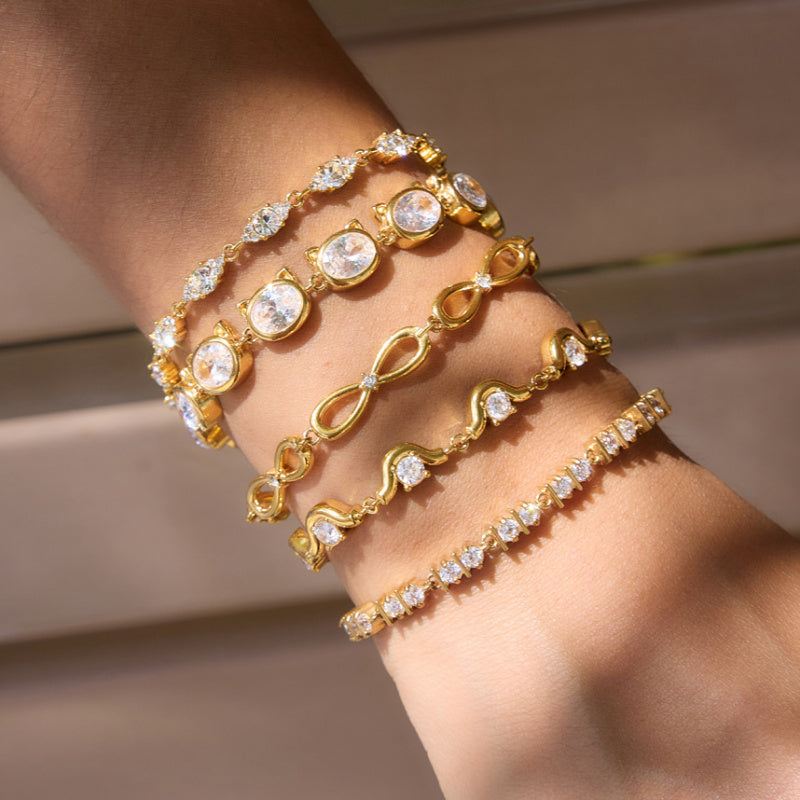 zirconia tennis bracelet